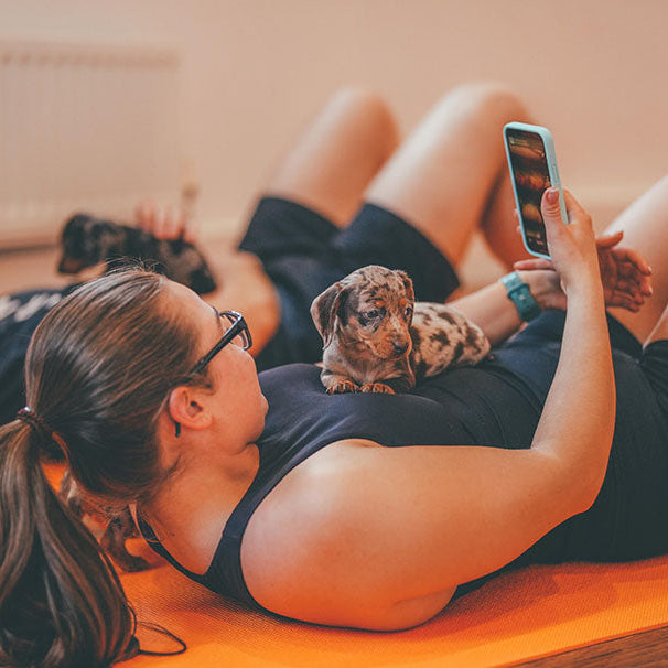 Puppy yoga