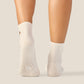 CREW-POODLE OAT grip socks pilates