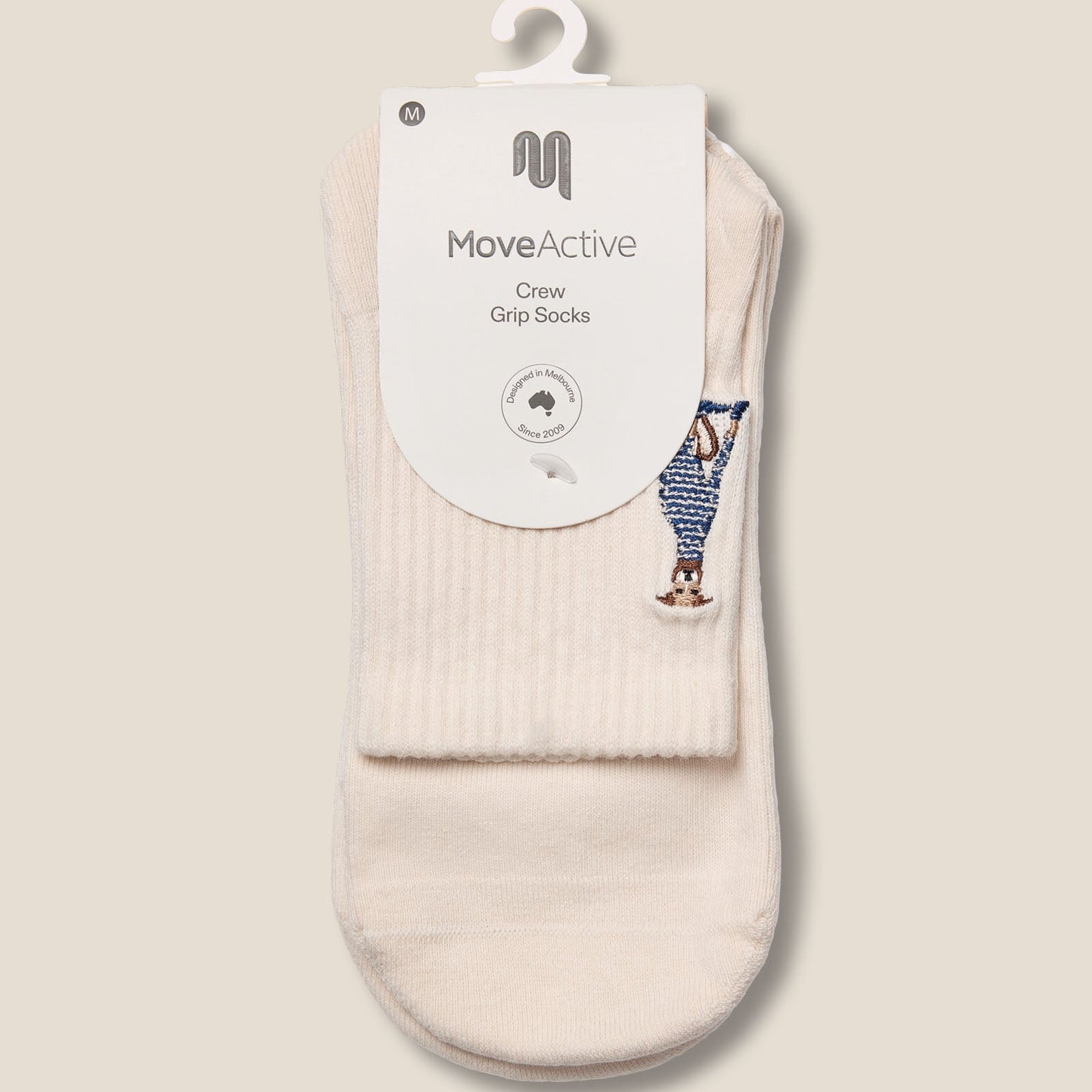 Crew Grip Socks - Greyhound Oat