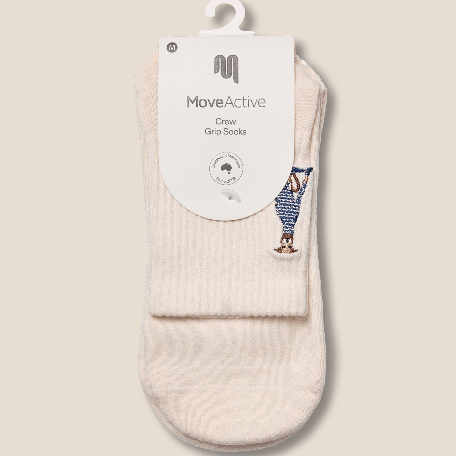 Crew Grip Socks - Greyhound Oat