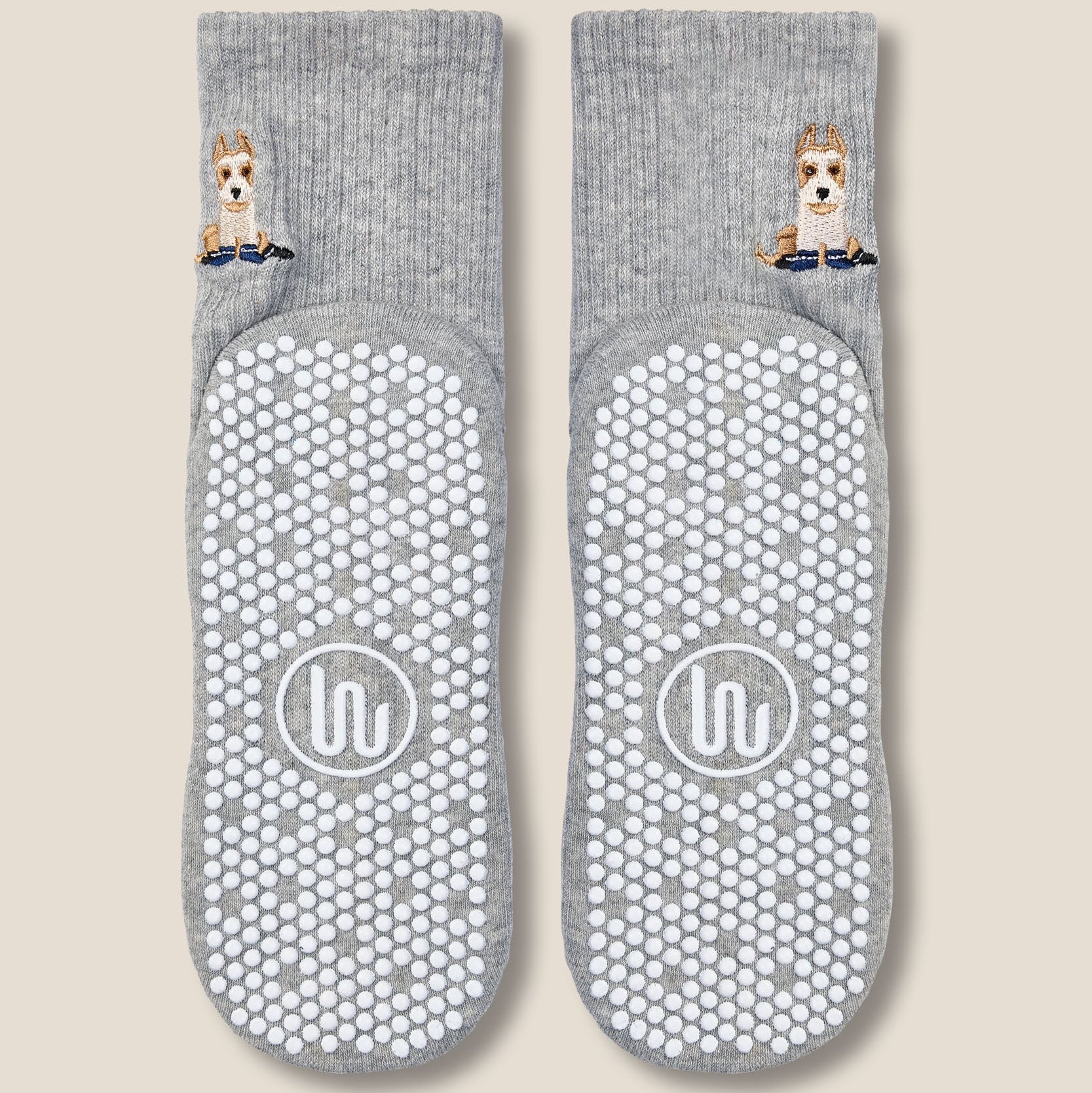 Crew Grip Socks - Terrier Grey