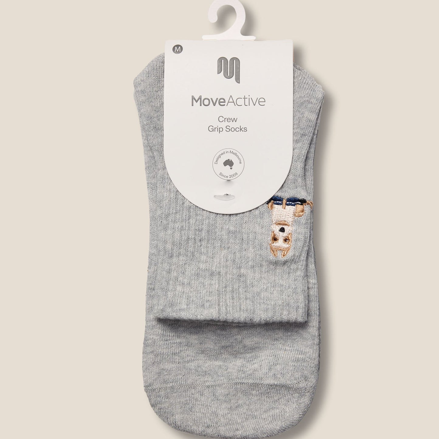 Crew Grip Socks - Terrier Grey