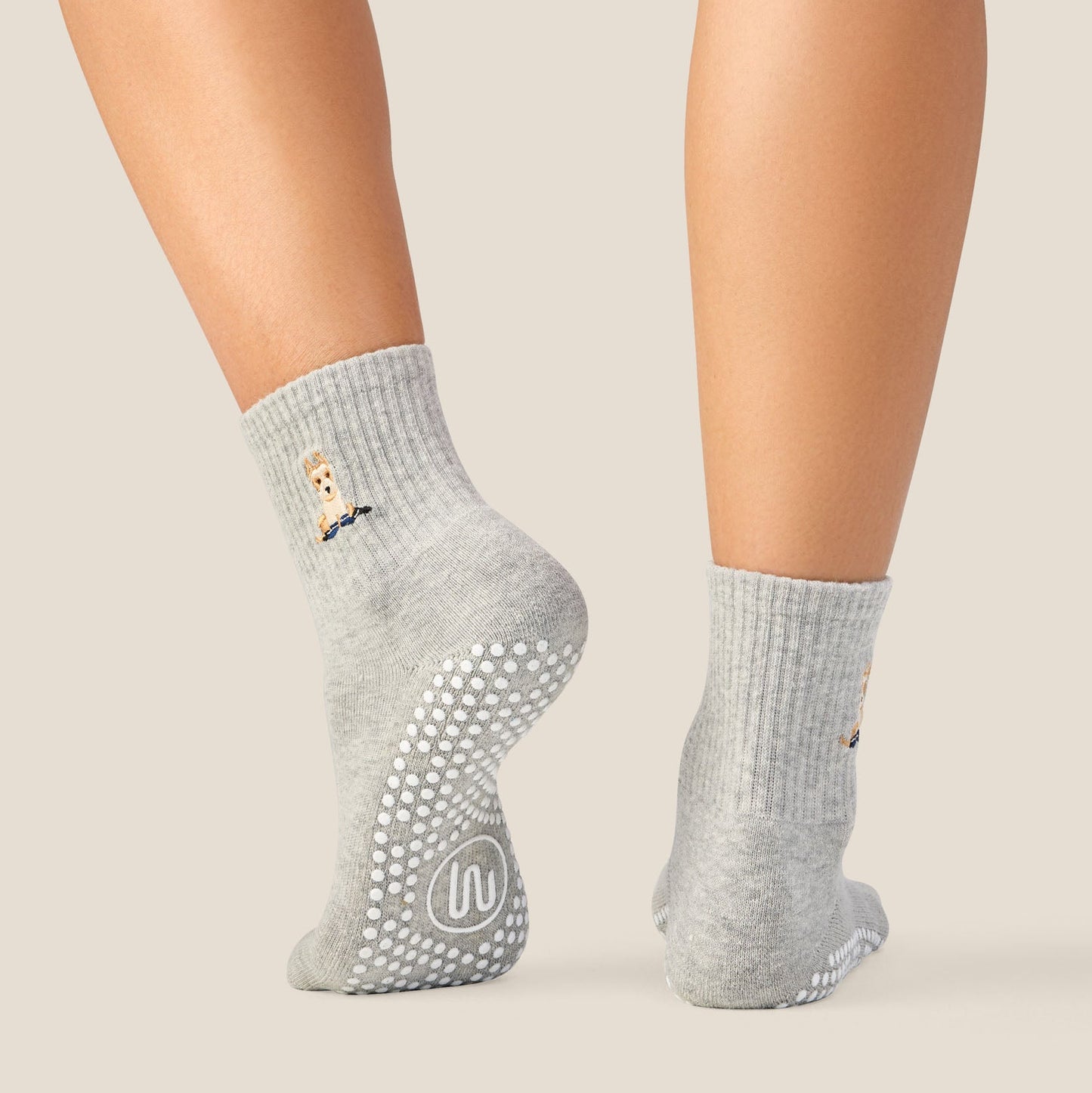 Crew Grip Socks - Terrier Grey